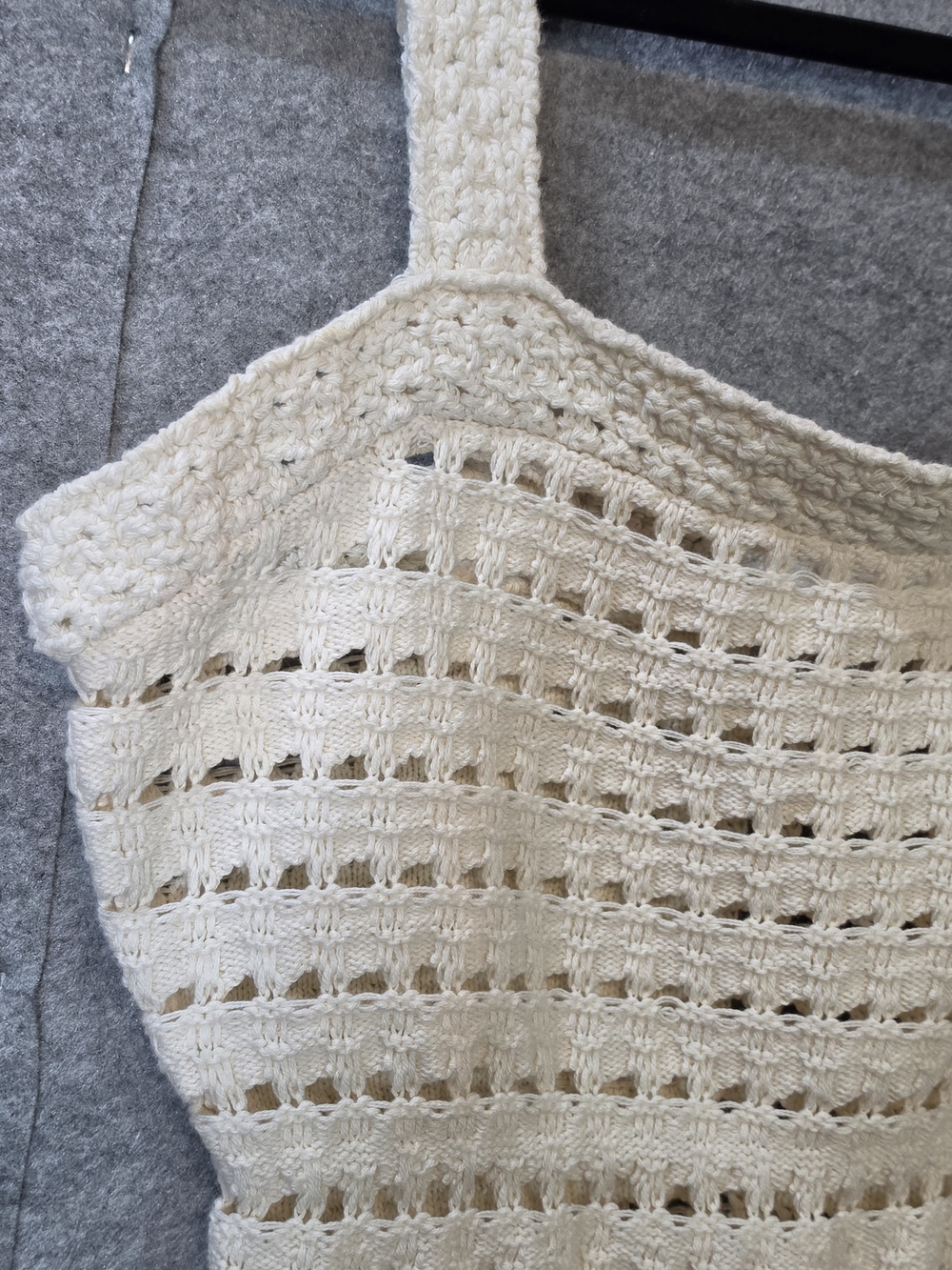 J. Crew Crochet Knit Camisole with Ruffled Hem - Picture 5 of 9